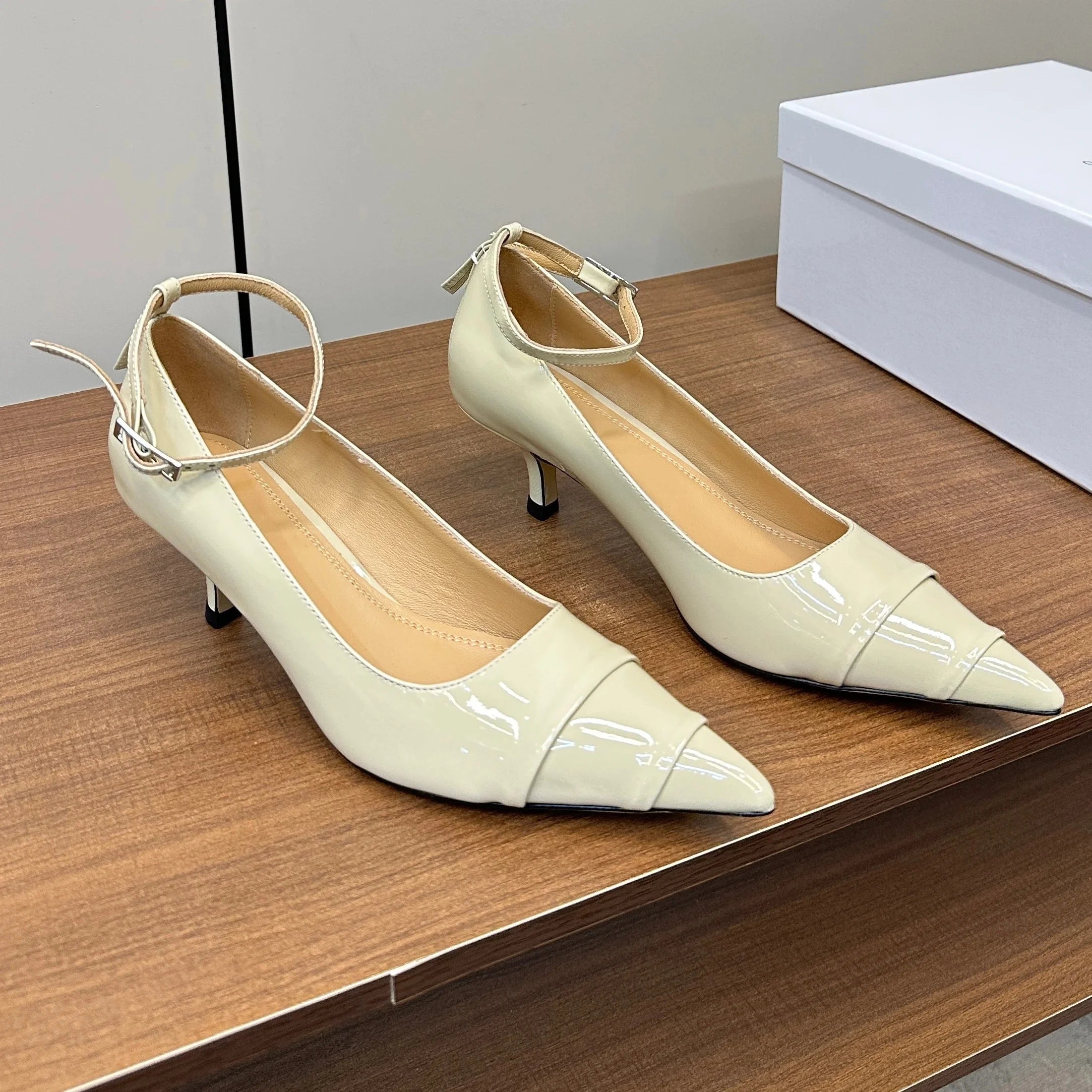Ankle-Strap Mary Jane Flats